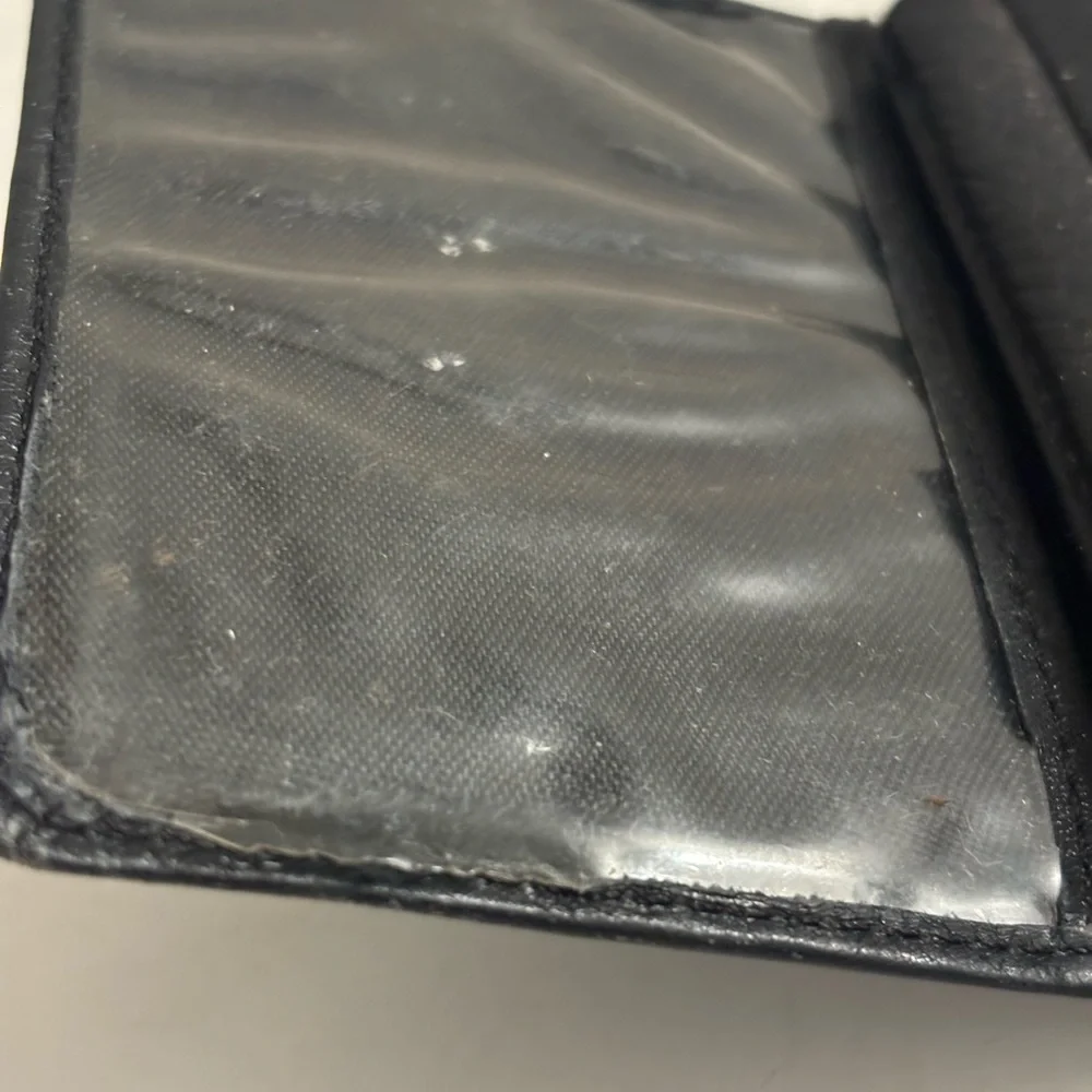 Buffalo Nickel Collectible Black Leather Money Clip Wallet